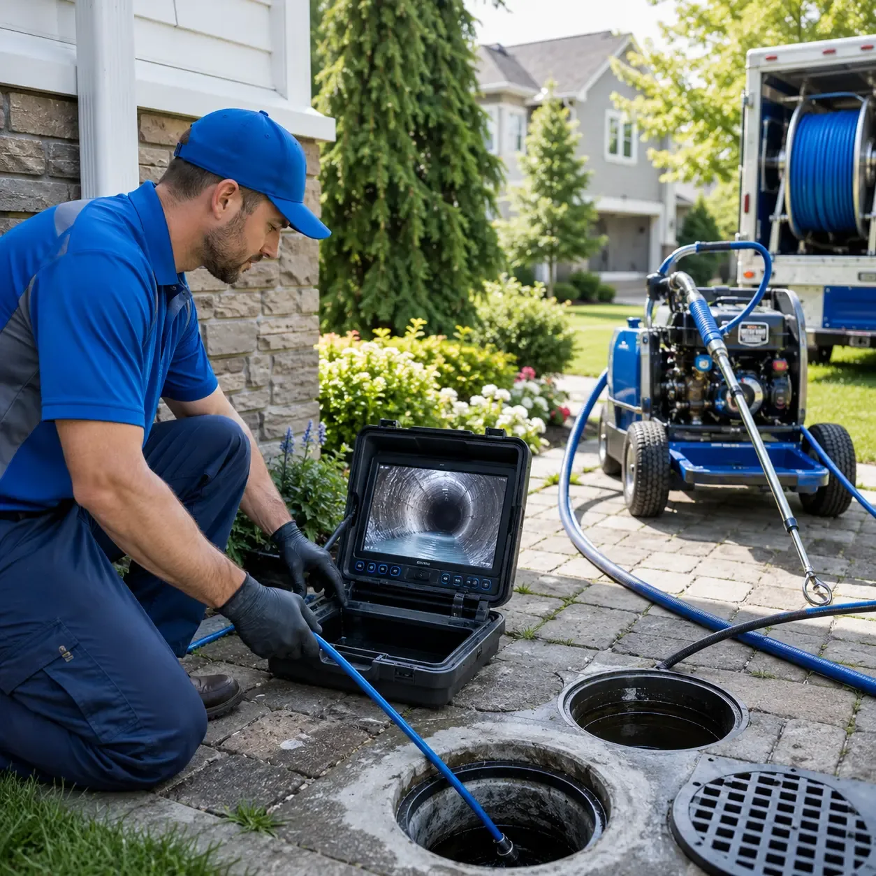 Outdoor drain cleaning professionals serving Marquette, WI